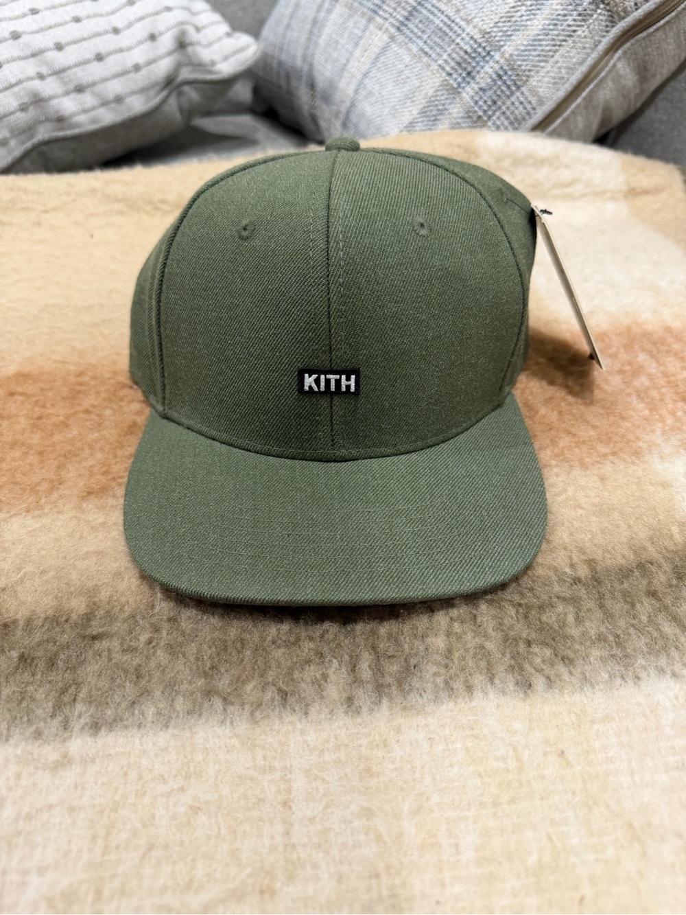 Rare Kith Olive Green SnapBack hat NWT